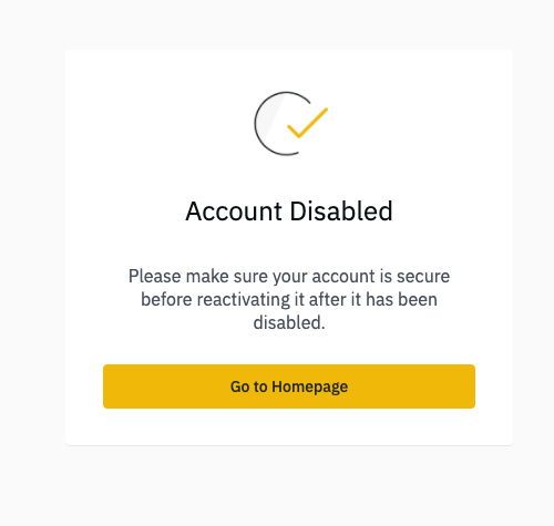 How to disable your account 