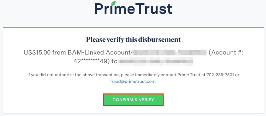 prime trust fee binance us