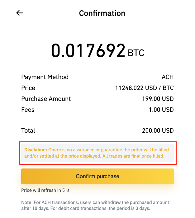 Why was my Buy Crypto order rejected? - Binance.US