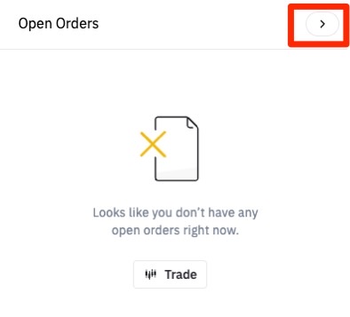 how to cancel open orders on binance